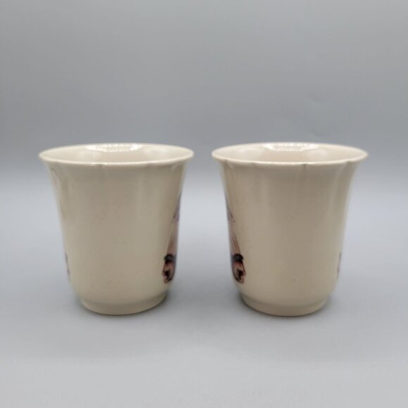 Cara Stone Equus Horse Design Coffee Mugs Carafina Beige Equestrian Theme - Picture 2 of 7